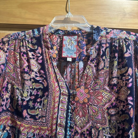 Johnny Was Omo burnout blouse. - Picture 4 of 4